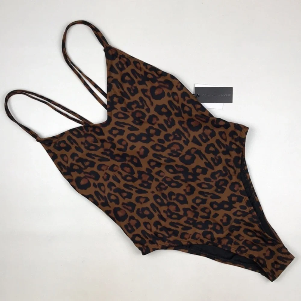 Kendall and Kylie SwimSuit Animal Cheetah Leopard Print Cheekiny